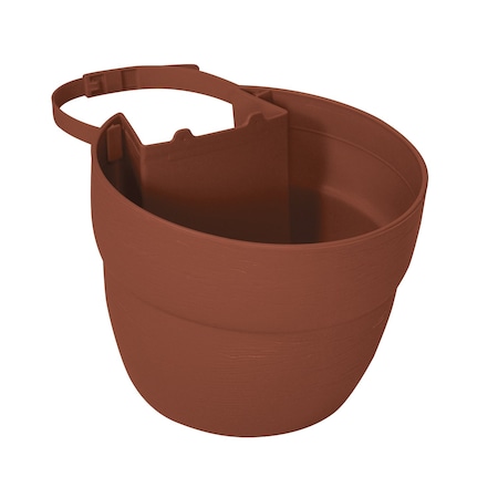 Emsco Group Post Planter, Permanent and Temp. Installation Options, Garden in Untraditional Spaces, Terracotta 2461-1